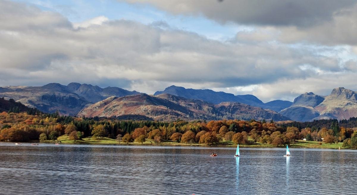 Il lago Ullswater visto da Glenridding